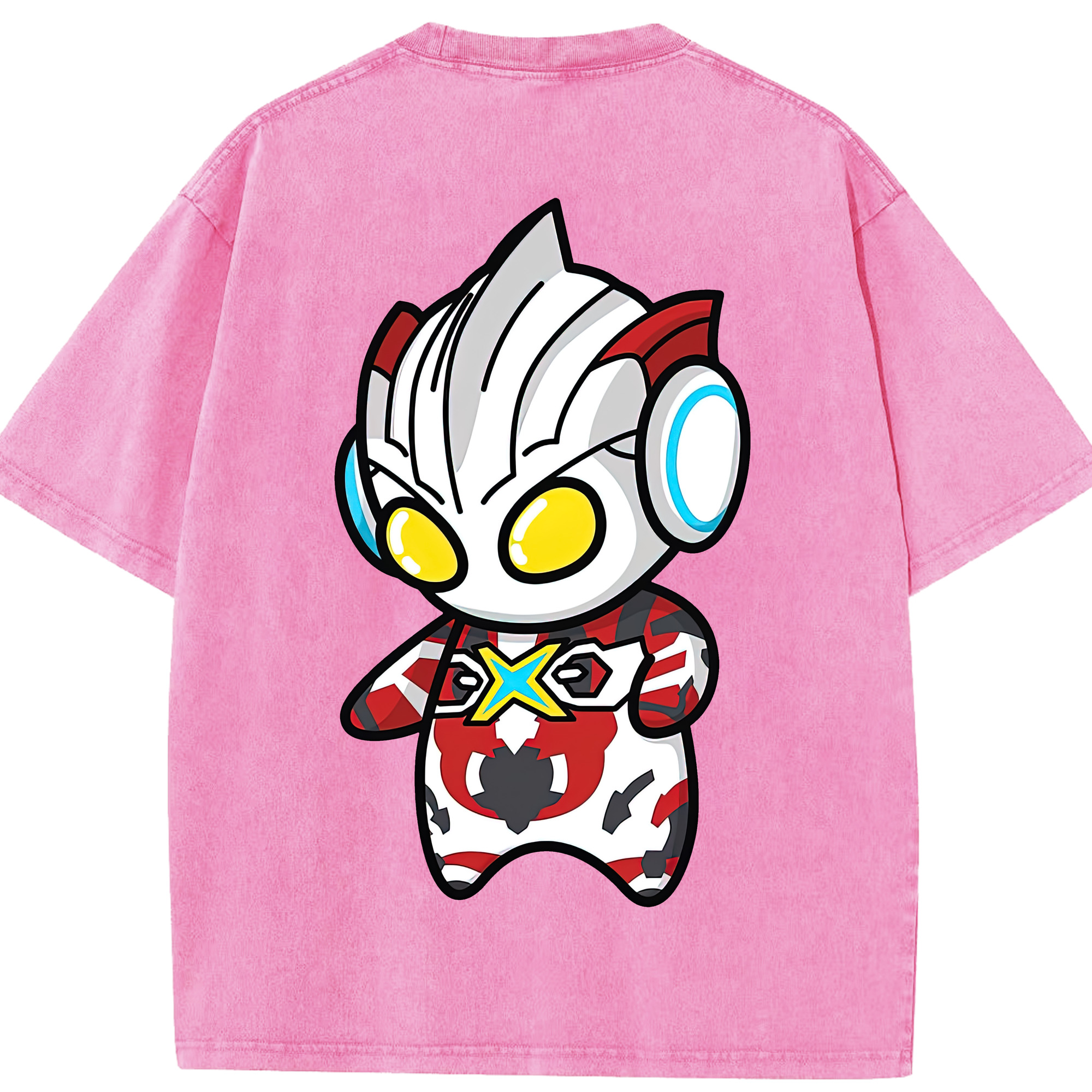 （画像用） ウルトラマン Ultraman 綿100% ヴィンテージ風 半袖Tシャツ（背面プリント）